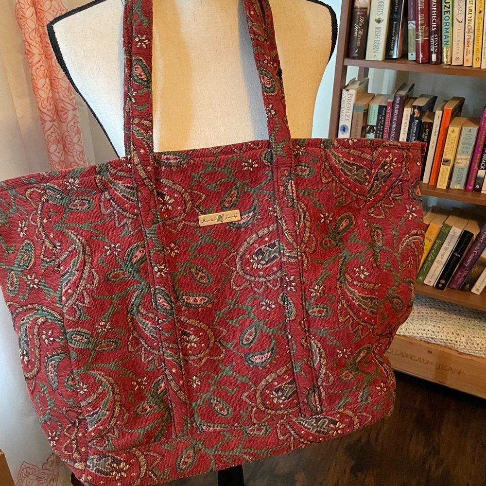 Paisley carpet bag